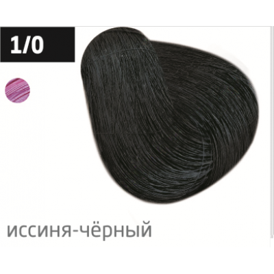 OLLIN performance 1/0 иссиня-черный 60мл перманентная крем-краска для волос