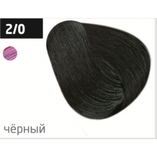 OLLIN performance 2/0 черный 60мл перманентная крем-краска для волос