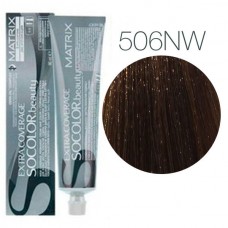 Matrix Socolor Beauty 506NW (Темный блондин теплый натуральный) - Крем-краска для седых волос