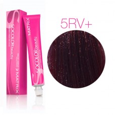Matrix Socolor Beauty 5RV+ Светлый шатен красно-перламутровый плюс, стойкая крем-краска для волос