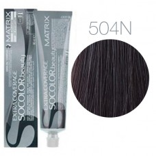 Matrix Socolor Beauty 504N (Шатен) - Крем-краска для седых волос