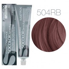 Matrix Socolor Beauty 504RB (Шатен красно-коричневый) - Крем-краска для седых волос
