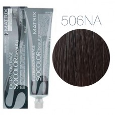 Matrix Socolor Beauty 506NA (Темный блондин натуральный пепельный) - Крем-краска для седых волос
